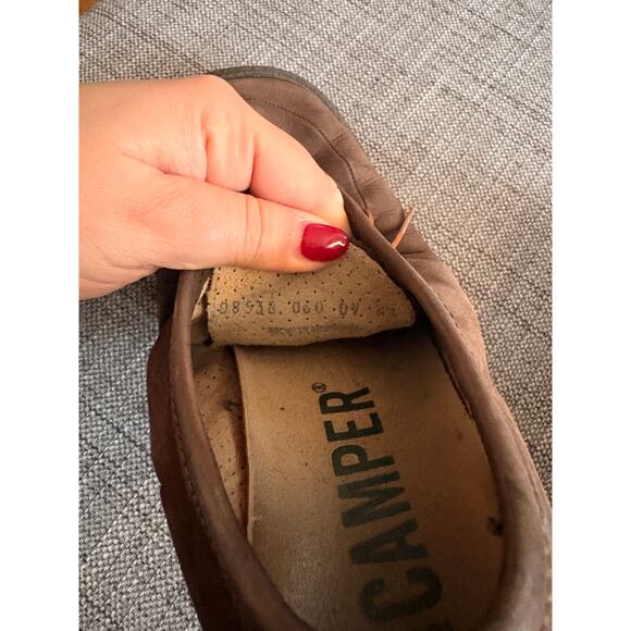 Camper Brown Leather Lace-Up Walking Shoes Casual Comfort Classic Style Size 41 main image 8